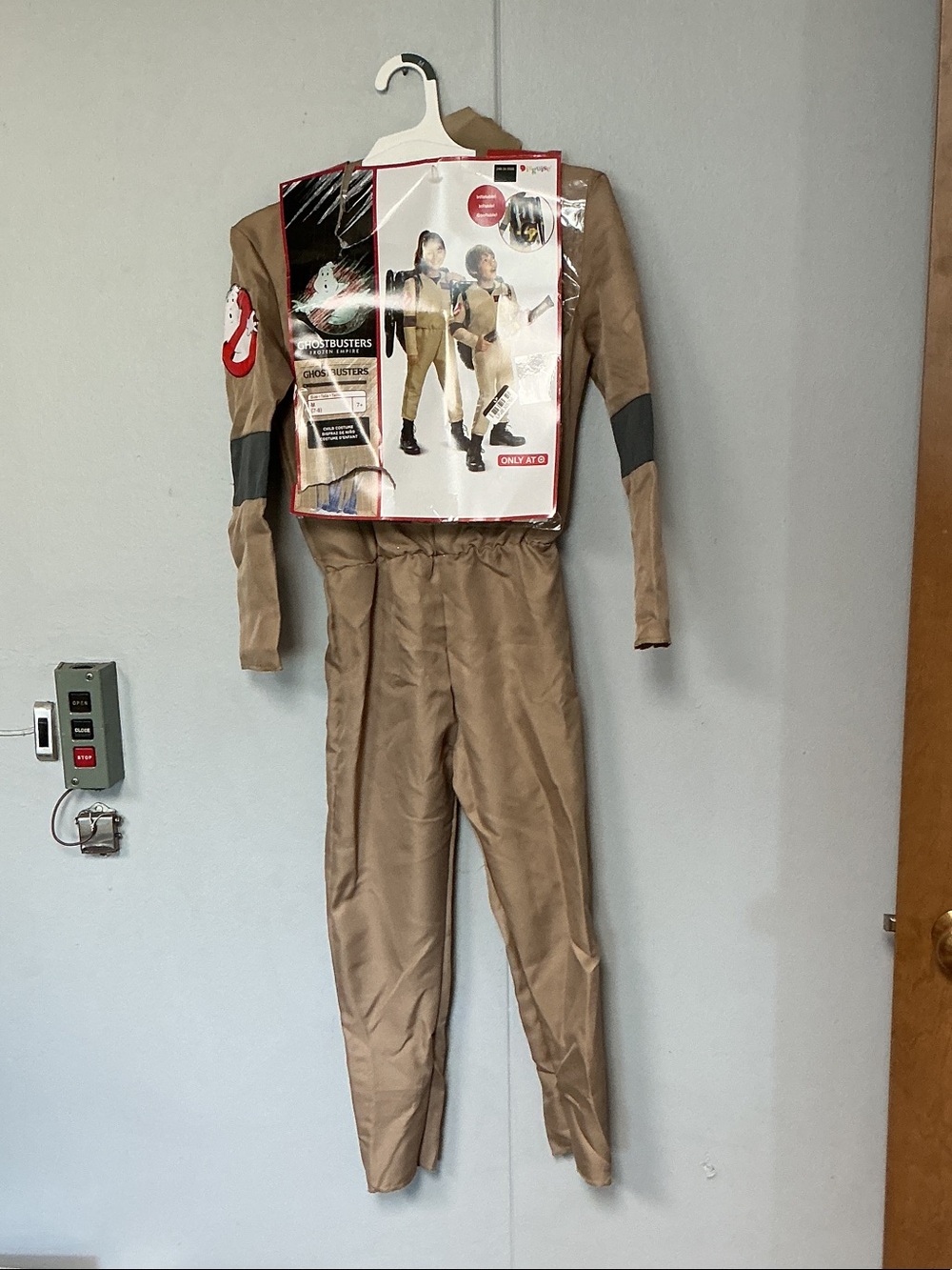 Ghostbusters Costume Jumpsuit in Tan with Patches